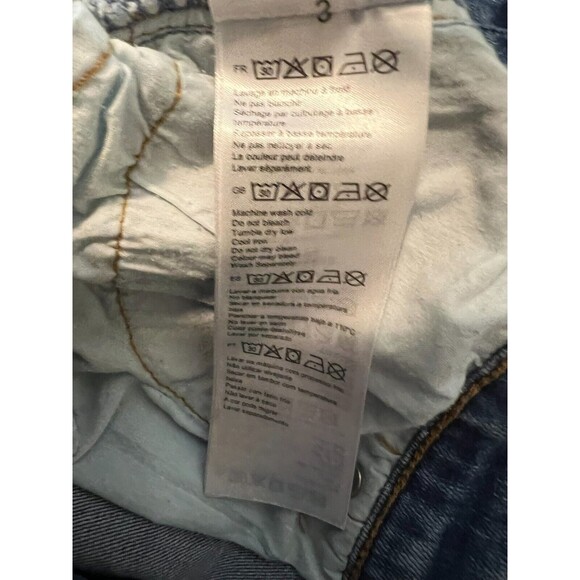 Billabong Lite Hearted Shorts  Women's 26  Lace-Up Fly Cutoff Distressed Denim - Picture 13 of 16